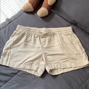 Old Navy Tan Linen Shorts